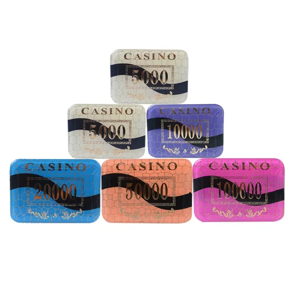 Square Acrylic Casino Chips