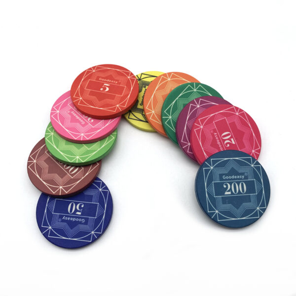 Keramiske pokerchips - Dia39mm