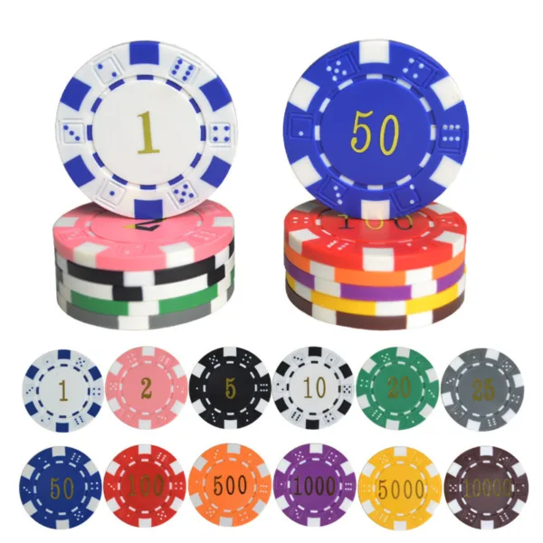 Jetons de poker en plastique ABS