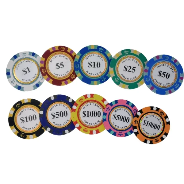 Casino Pokerchips anpassad logotyp