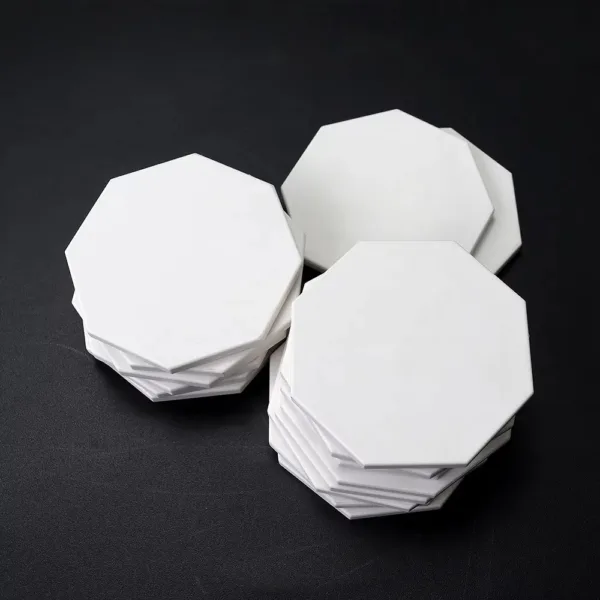 Ficha de póquer octagonal de cerámica en blanco con sublimación